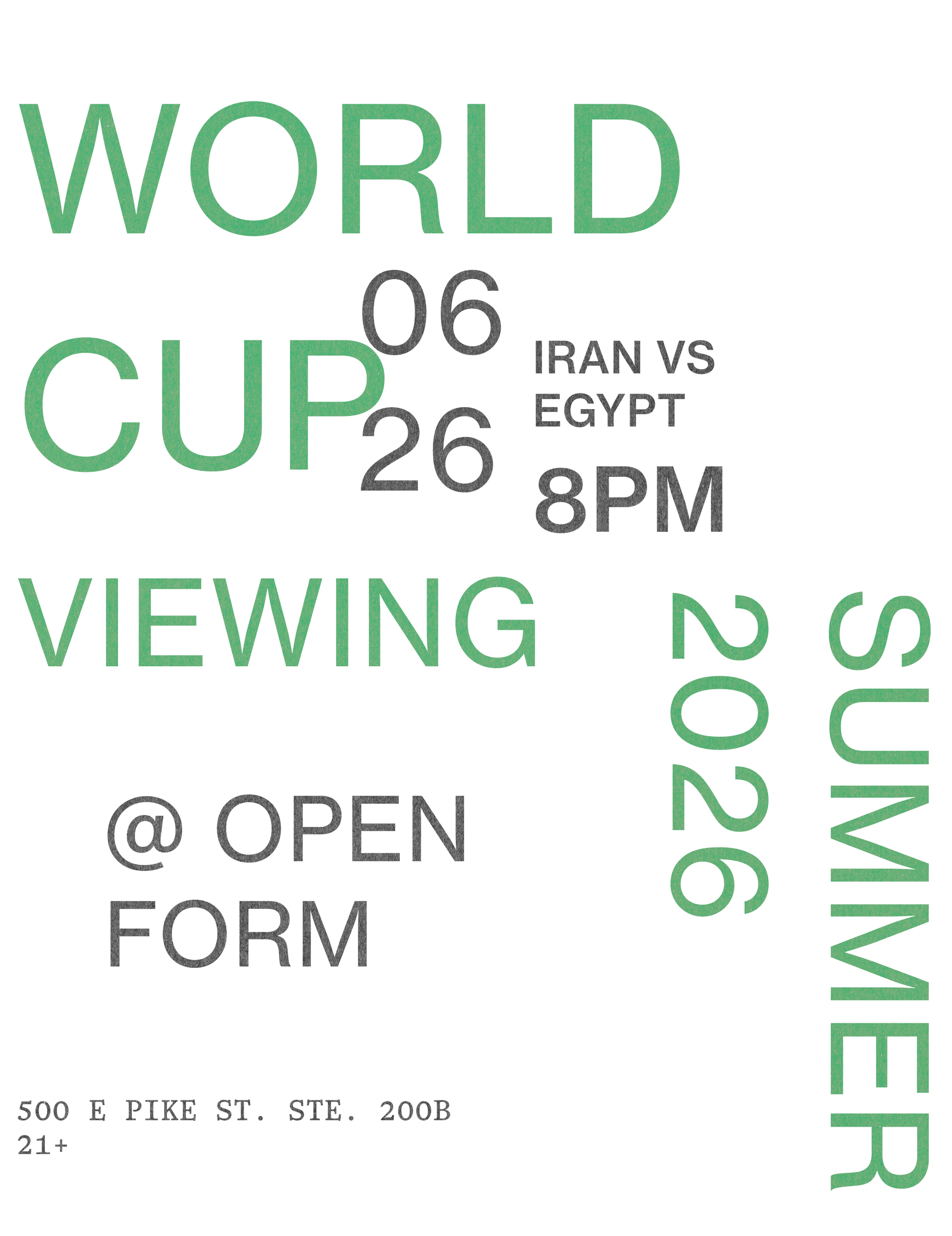 WORLD CUP VIEWING: IRAN VS EGYPT