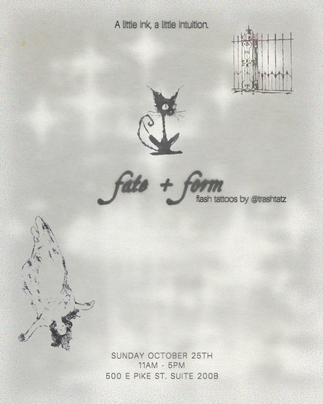 FATE + FORM: FLASH TATTOOS BY @TRASHTATZ
